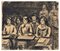 Schoolgirls - Ink and Watercolor Drawing - 1940 ca. 1940 ca. 1