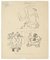 Study of Figures - PenDrawing by E. Hugon - Late 20th Century Late 20th Century, Image 1