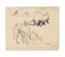 Estudio de figuras - Dibujo de tinta china de E. Hugon - Siglo XX, finales del siglo XX, Imagen 3