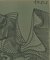 Bacchanale au Hibou - Reproducción de linóleo de Pablo Picasso - 1962 1962, Imagen 2