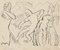 Étude pour Personnages Satyriques - China Ink Drawing par E. Hugon - 1991 1991 3