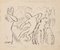 Study for Satyrical Characters - China Ink Drawing by E. Hugon - 1991 1991, Image 1