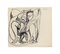 Estudio para el asesinato de Marat - Dibujo de tinta china original - 1968 1968, Imagen 2