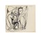 Study for the Murder of Marat - Original China Ink Drawing - 1968 1968 2