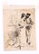 Flamenco Tänzerin - Original Federzeichnung auf Papier von H. Somm - Spätes 19. Jh. Ende 19. Jh 1