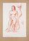 Nude - Pastel originale di Emile Deschler - 1986, 1986, Immagine 1
