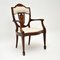 Antique Edwardian Inlaid Mahogany Armchair, Immagine 1