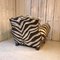 Club chair Zebra, Francia, anni '50, Immagine 12