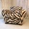 French Zebra Club Chair, 1950s 5