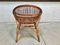 Italian Wicker Rattan Lounge Chair, 1950s 7