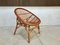 Italian Wicker Rattan Lounge Chair, 1950s 2