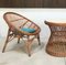 Italian Wicker Rattan Lounge Chair, 1950s 11