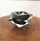Transparent and Anthracite Gray Ashtray Submerged in Murano Glass in the Style of Flavio Poli, 1960s 9