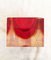 Posacenere trasparente e rosso immerso in vetro di Murano nello stile di Flavio Poli, anni '60, Immagine 4