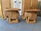 French Rattan Elephant Side Tables. 1970s, Set of 2, Image 7