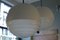 Lámparas de techo Bauhaus Art Déco de vidrio satinado y escalonado, años 40. Juego de 2, Imagen 8