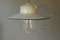 Vintage Industrial Porcelain & Glass Ceiling Lamp with Enamel Shade from LJS Leuchten 1