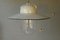 Vintage Industrial Porcelain & Glass Ceiling Lamp with Enamel Shade from LJS Leuchten, Image 1