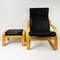 Vintage Armchair & Footrest from Verikon Furniture, Denmark, 1970s, Set of 2 3