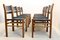 Scandinavian Oak and Saddle Leather Chairs, 1970s, Set of 8 6