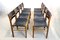 Scandinavian Oak and Saddle Leather Chairs, 1970s, Set of 8 3