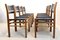 Scandinavian Oak and Saddle Leather Chairs, 1970s, Set of 8 4