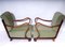 Antique Armchairs and Coffee Table, Set of 3, Image 6