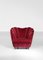 Italian Burgundy Velvet Armchairs in the Style of Gio Ponti, 1960s, Set of 2 9