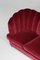 Italian Burgundy Velvet Sofa in the Style of Gio Ponti, 1960s, Image 12