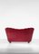 Italian Burgundy Velvet Sofa in the Style of Gio Ponti, 1960s 14