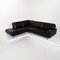 Black Leather Corner Sofa from Willi Schillig, Imagen 10