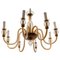 Hollywood Regency Murano Glass 8-Arm Chandelier from Formia Murano, Italy, 1950s 1