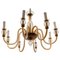 Hollywood Regency Murano Glass 8-Arm Chandelier from Formia Murano, Italy, 1950s, Image 1