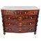 Antique Mahogany Bow Front Chest, Image 1