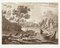 Paysage de Liber Veritatis - B / W Gravure à l'Eau-Forte de Claude Lorrain - 1815 1815 1