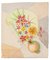 Vase à Fleurs - Aquarelle Originale sur Papier par Jean Delpech - 1960s 1960s 1