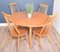 Vintage Blonde Model 384 Windsor Dining Table & Model 359 Goldsmith Chairs from Ercol, Set of 5, Immagine 4