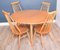 Vintage Blonde Model 384 Windsor Dining Table & Model 359 Goldsmith Chairs from Ercol, Set of 5 1