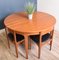 Teak Round Table & Tuck Under Chairs from Nathan, 1960s, Set of 5 3