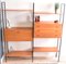 Teak Ladderax 2-Bay Wall System Shelving by Robert Heal for Staples, 1960s 4