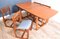 Danish Style Teak Portwood Table & Chairs Set, 1960s, Set of 5, Immagine 6