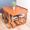 Danish Style Teak Portwood Table & Chairs Set, 1960s, Set of 5, Image 5