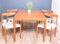 Rosewood and Teak Table & Chairs by H.W. Klein for Bramin, 1960s, Set of 5 3