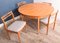 Teak Round Extending Table & Chairs from Avalon, 1960s, Set of 5 6