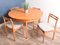 Teak Round Extending Table & Chairs from Avalon, 1960s, Set of 5 3