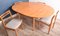 Teak Round Extending Table & Chairs from Avalon, 1960s, Set of 5 5