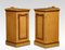 Antique Figured Ash Bedside Cabinets, Set of 2 2