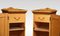 Antique Figured Ash Bedside Cabinets, Set of 2, Image 4