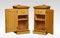 Antique Figured Ash Bedside Cabinets, Set of 2, Image 3