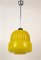 Modern Yellow Glass Globe Pendant Lamp, 1960s 2